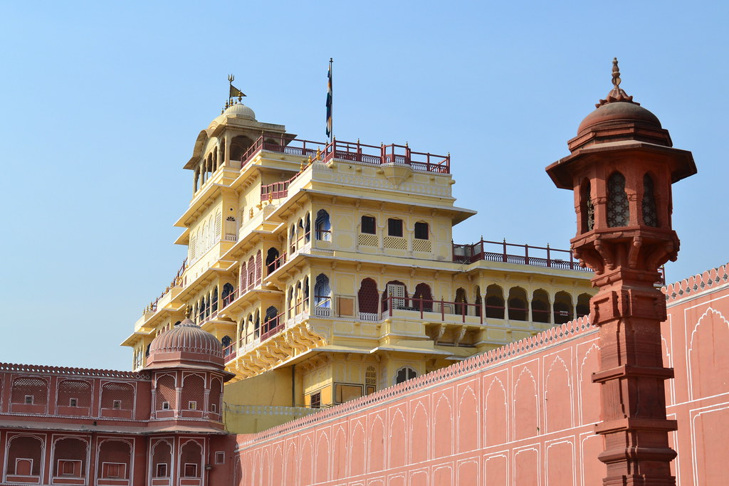 City Palace architecture in Jaipur