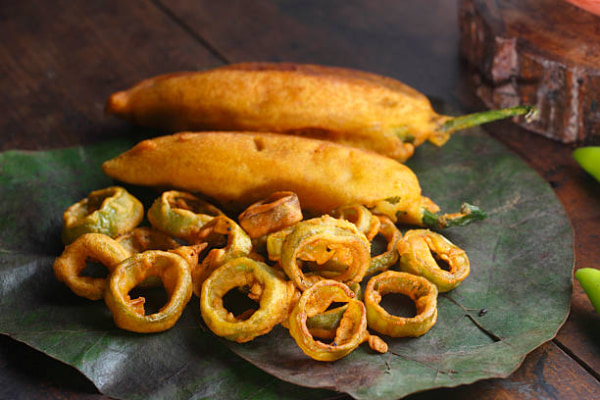 Indian fried chilli snack